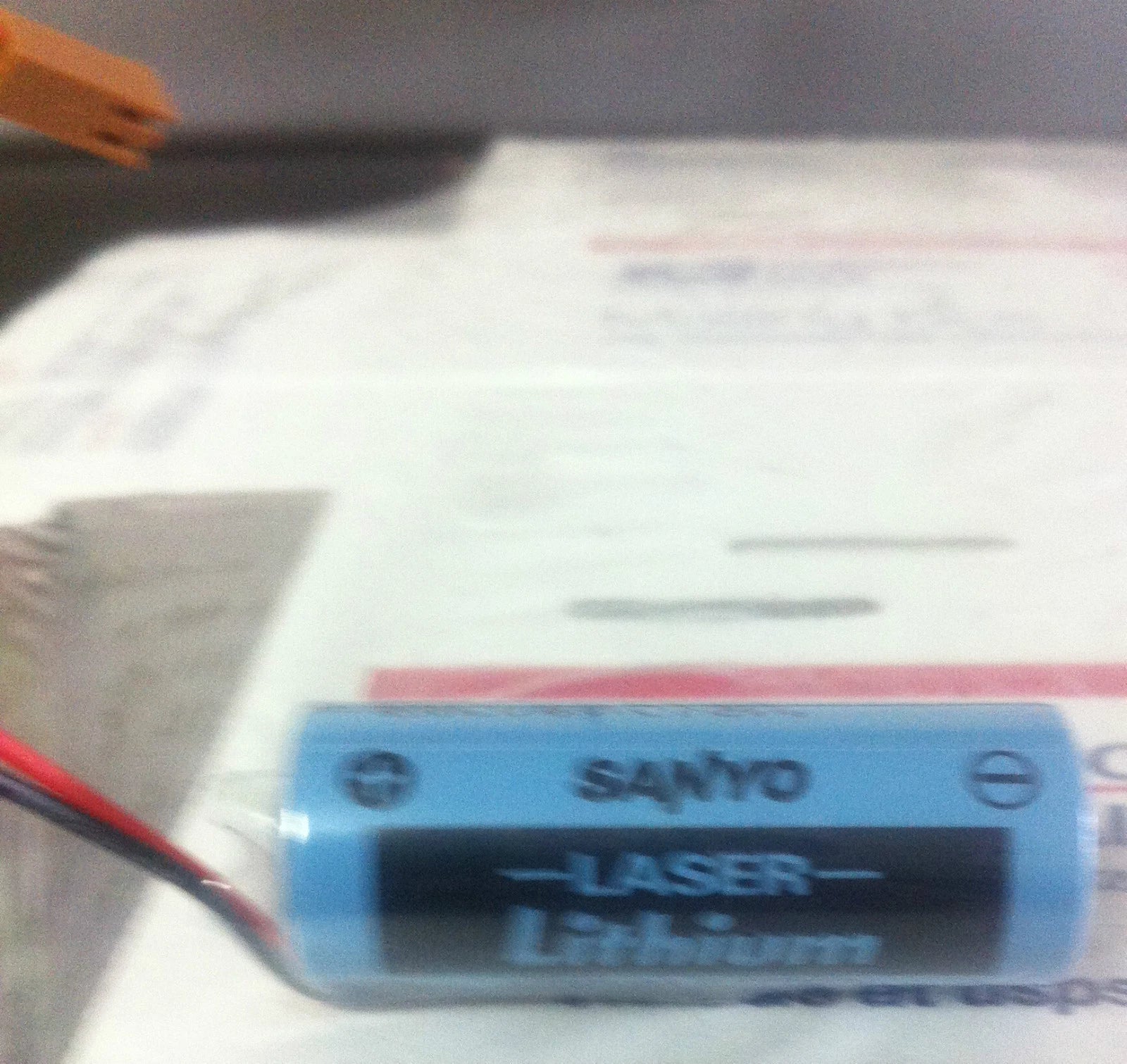 Brand New Sanyo CR17450E-R 3V Lithium Battery, with Wire Leads and Connector