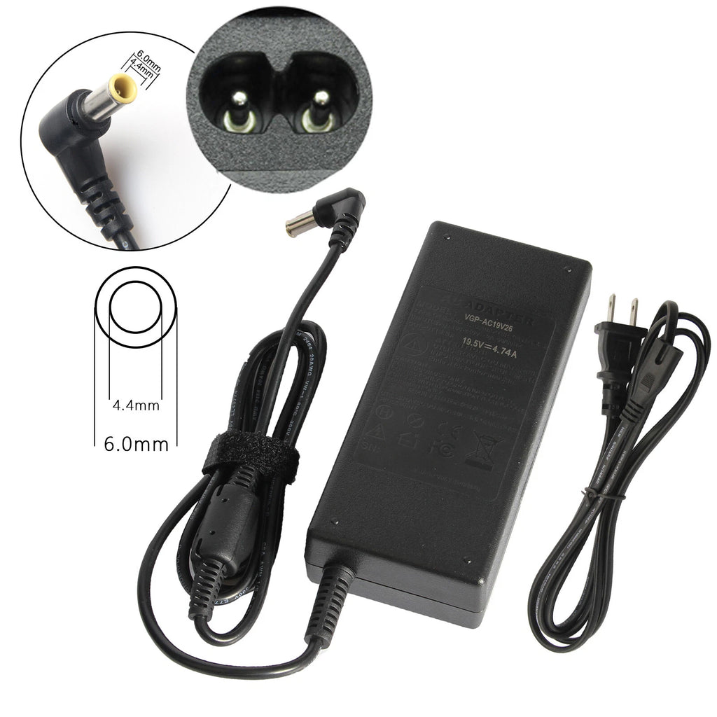 19.5V 4.7A New AC Adapter Battery Charger Power for Sony Vaio VGP-AC19V37 Laptop