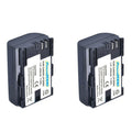 2 Pack Power2000 LP-E6P Battery for Canon 60D, 70D, 80D, 6D, 7D, 5D Mark II