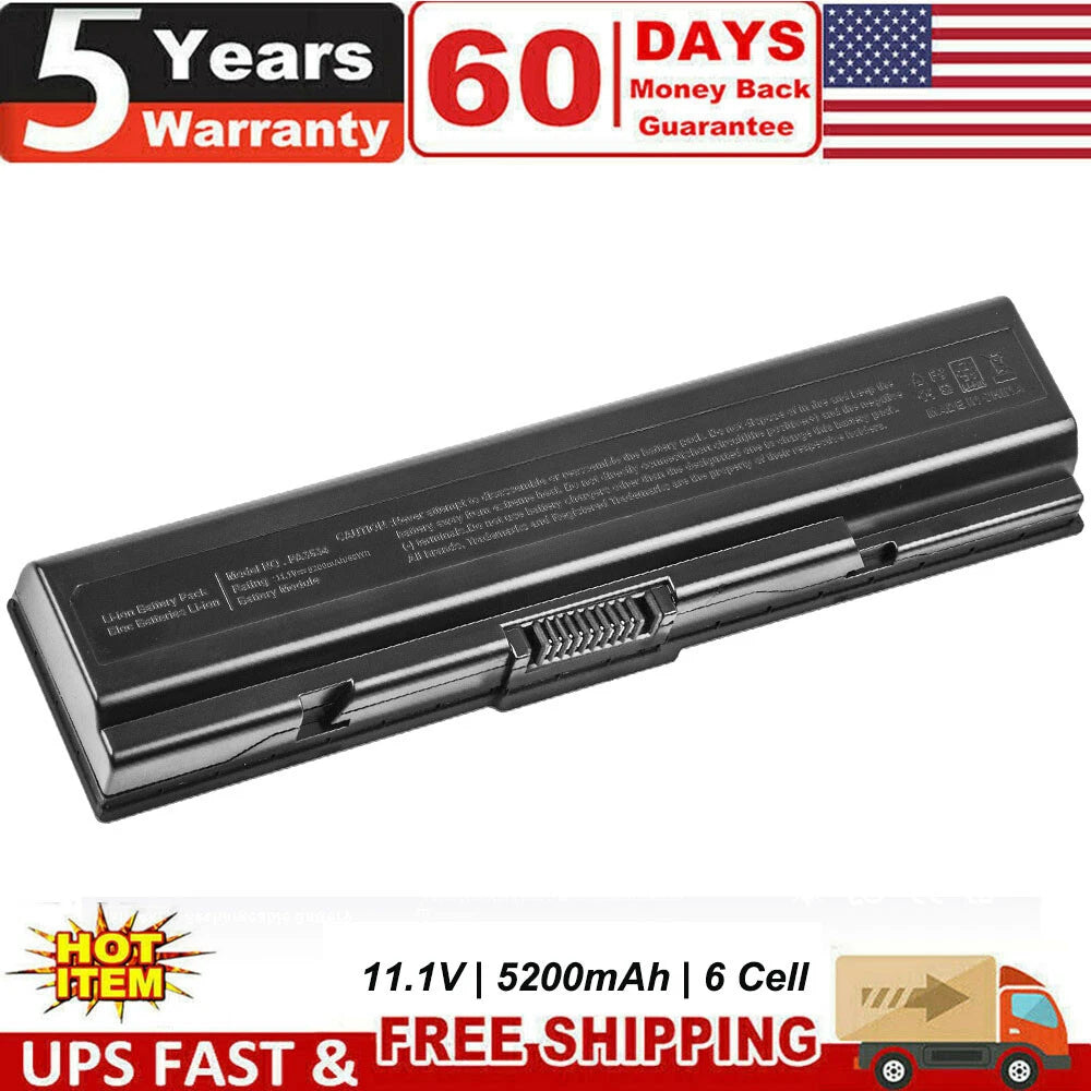 Battery for Toshiba Satellite PA3534U-1BRS A205 A305 A505 L305 L505D / Charger