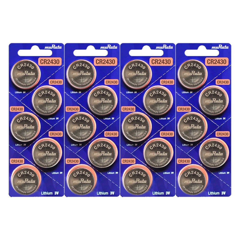 20 pk Murata Replaces Sony CR2430 Lithium 3V Coin Cell Battery CR 2430
