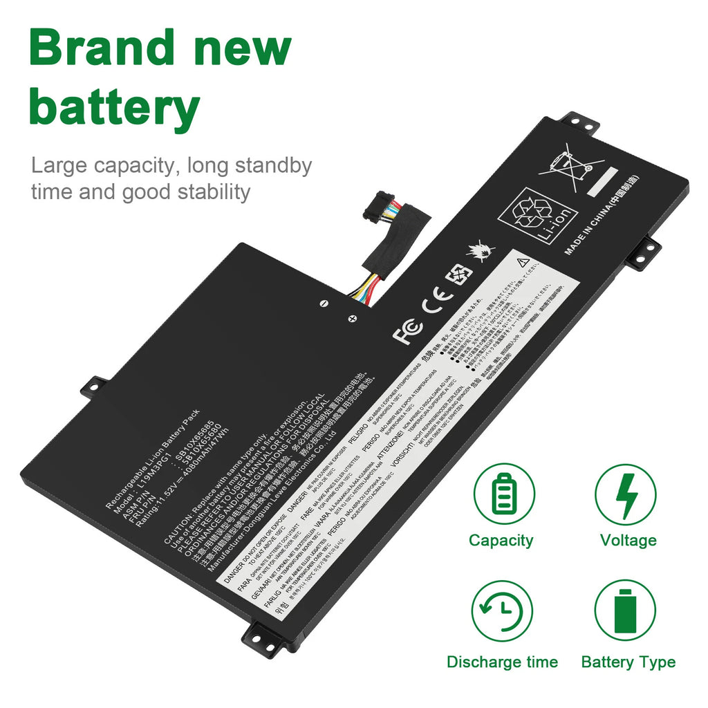 L19M3PG1 L19C3PG1 Battery For Lenovo 100e 300e Chromebook 2nd Gen AST 82CE 47Wh