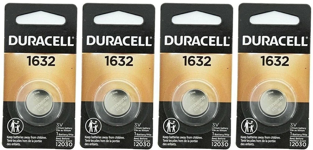 DURACELL 1632 Lithium Coin Battery Pack of 4
