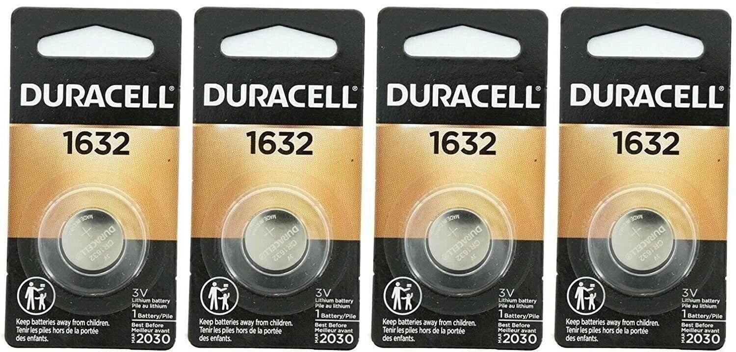 DURACELL 1632 Lithium Coin Battery Pack of 4