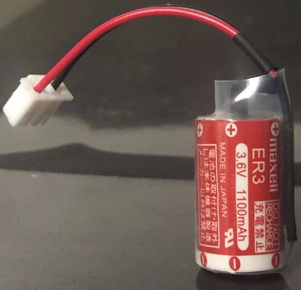 Brand New Maxell ER3 3.6V Li-ion PLC Battery with PM-20BL Plug