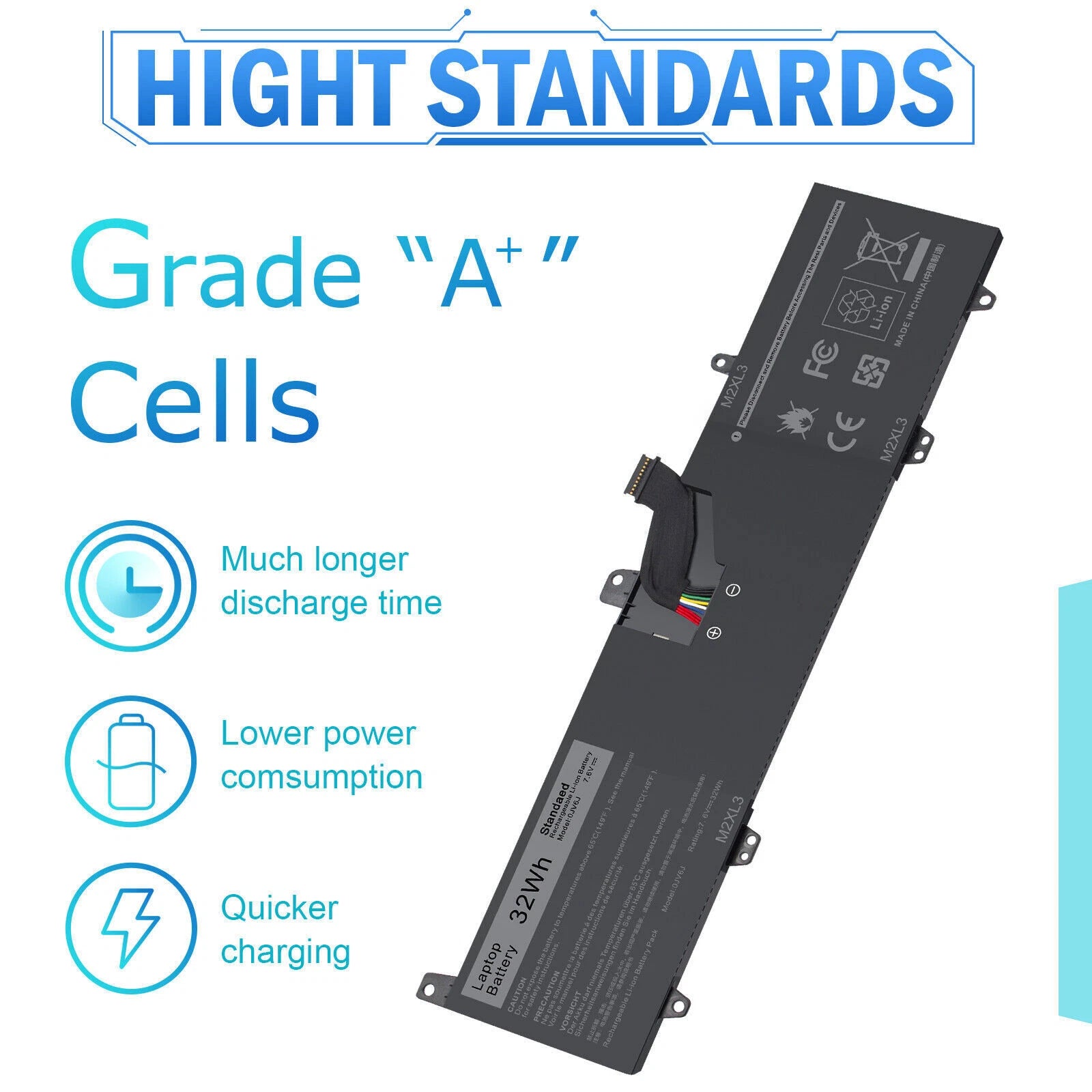 0JV6J Battery for Dell Inspiron 11 3162 3168 3169 3180 3185 3179 8NWF3 PGYK5