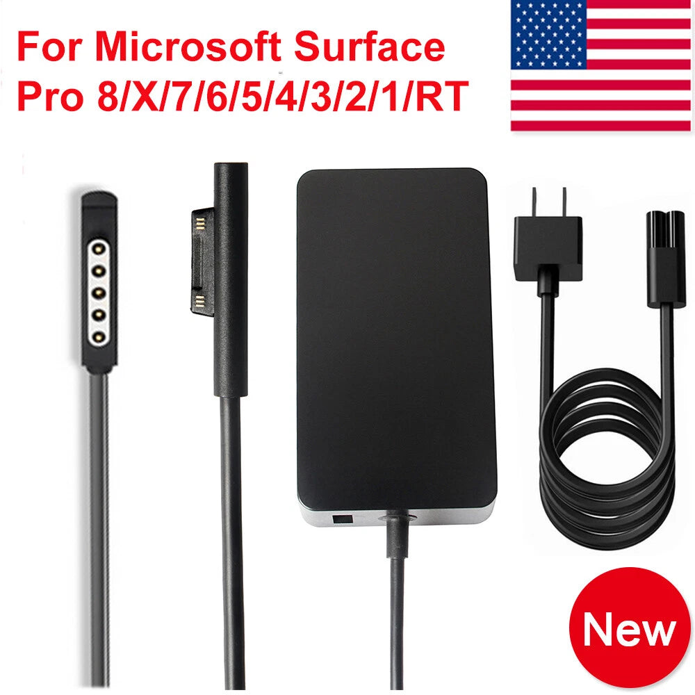 For Microsoft Surface Pro 4 3 5 6 7 8 9 Power Adapter Charger Surface Pro 1/2/RT