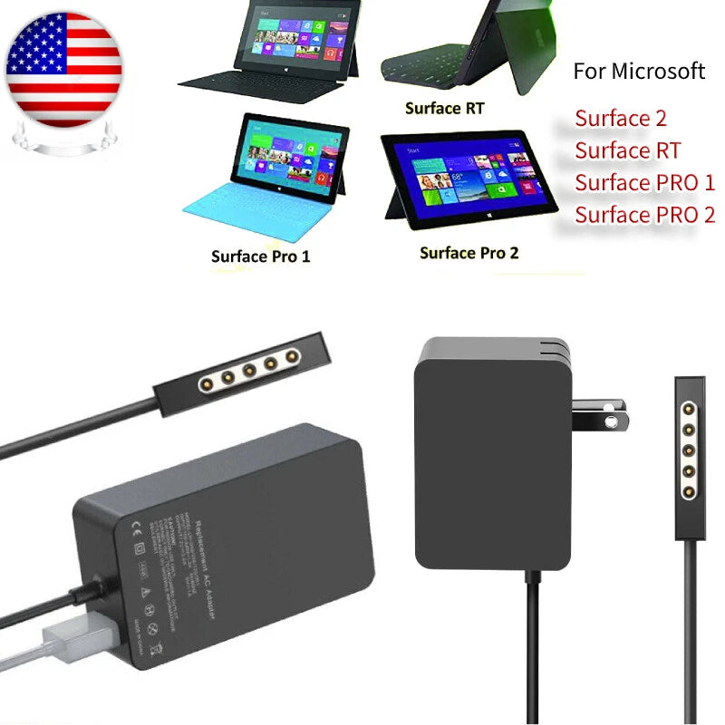 Universal Charger Adapter For Microsoft Surface RT Surface Pro 1/2 Power Supply