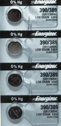 4 Energizer 390 389 SR1130SW 1130 SR54 626 LR54 D390 D389 V390 V389 AG10 Battery