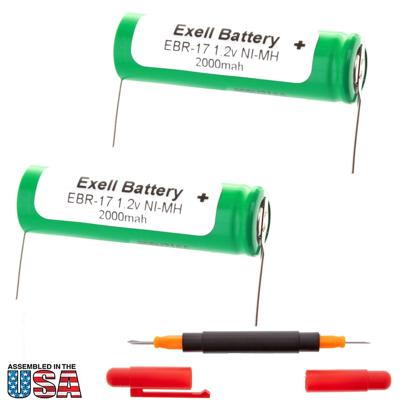 2x Razor Battery For Braun 2323 ,2500 ,2501 ,2505 ,2515 ,255, 260, 3510 , 3512