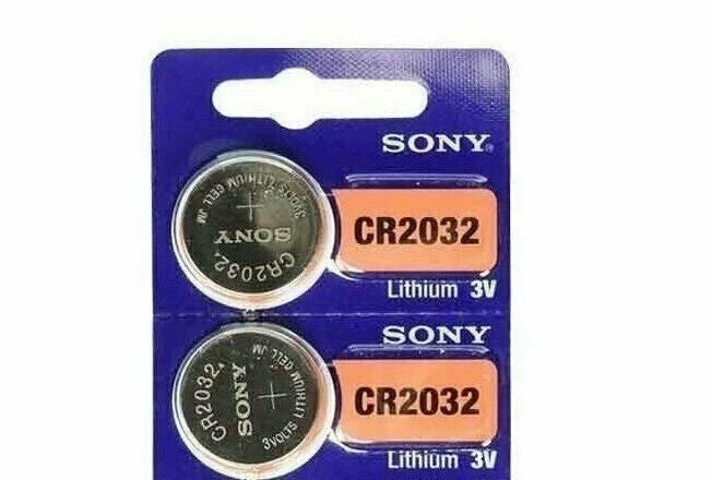 2 NEW SONY CR2032 3V Lithium Coin Battery Expire 2025 FRESHLY NEW - USA Seller