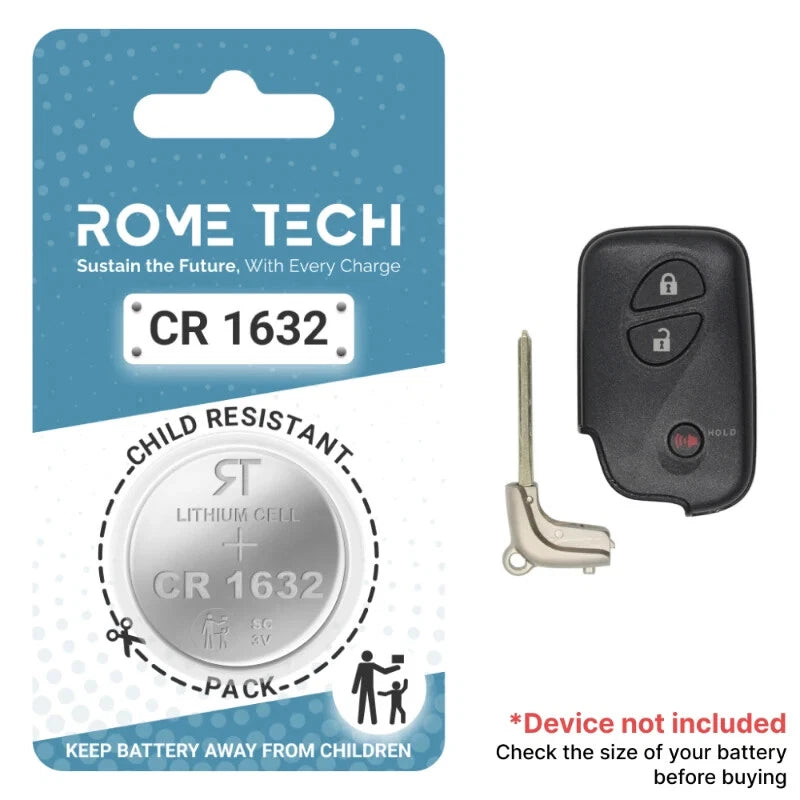 Key Fob Battery Replacement for Lexus CT 200h 2017 2016 2015 2014 2013 2012 2011