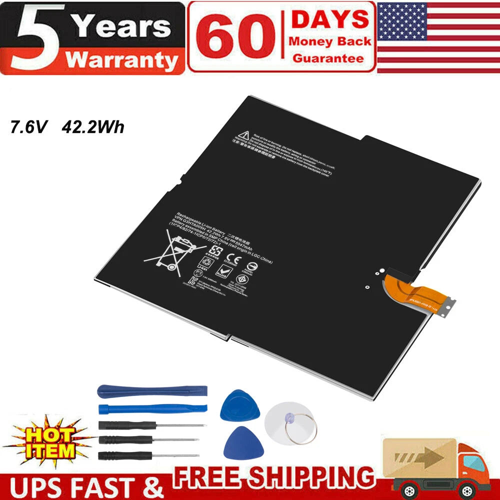 New Battery for Microsoft Surface Pro 3 Pro3 Model 1631 G3HTA005H 42.2Wh 7.6V