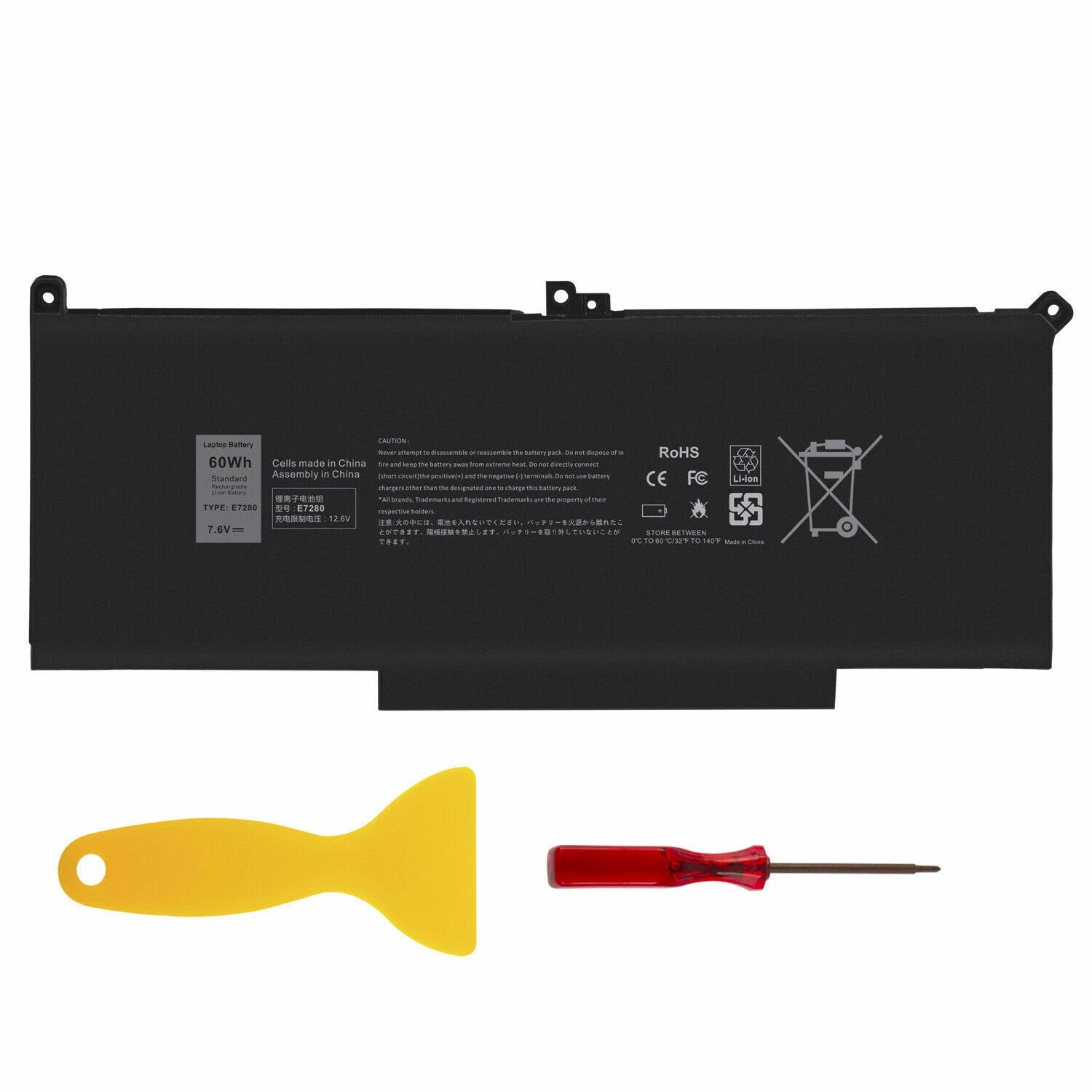 Lot 1-30 F3YGT Battery for Dell Latitude 14 7480 7490 12 7280 7290 13 7380 7390