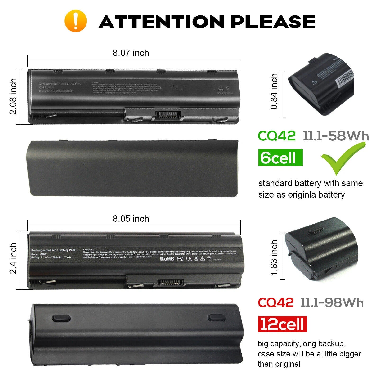 ?MU06 Battery for HP Pavilion CQ42 593553-001 MU09 G4 G6 G7 G62 CQ42 CQ56 Series