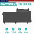 Battery for HP ProBook 640 645 650 G2 CI03 CI03XL HSTNN-UB6Q 801554-001 51Wh