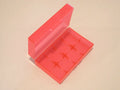5 pc 20700 21700 PLASTIC STORAGE PROTECTIVE CASE HOLDER BOX BATTERY RED 2-bay