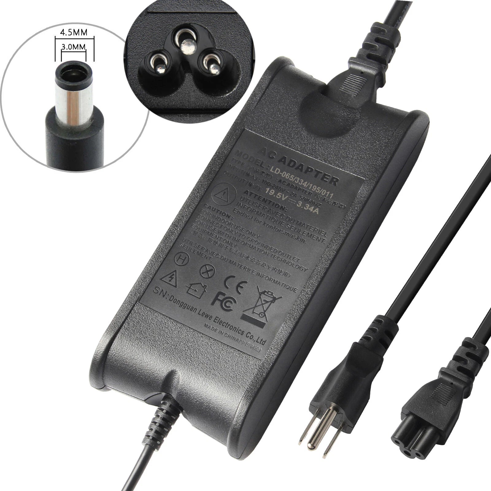 AC Adapter Charger for Dell Inspiron 15 3520 3521 3531 3541 3542 3543 3537 7537