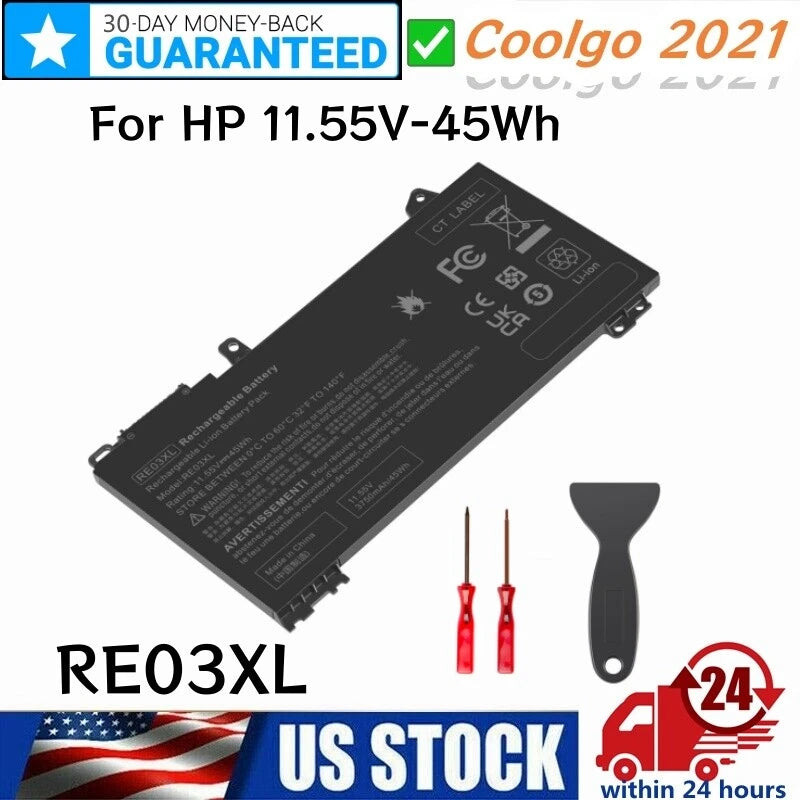 RE03XL Battery for HP ProBook 430 440 445 450 455R G6 G7 HSTNN-UB7R DB9A 45Wh