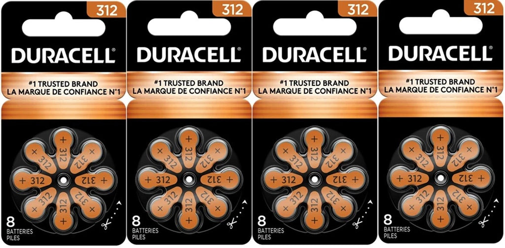 Duracell Hearing Aid Batteries Size 312 - Fast shipping- Fresh Exp-2029