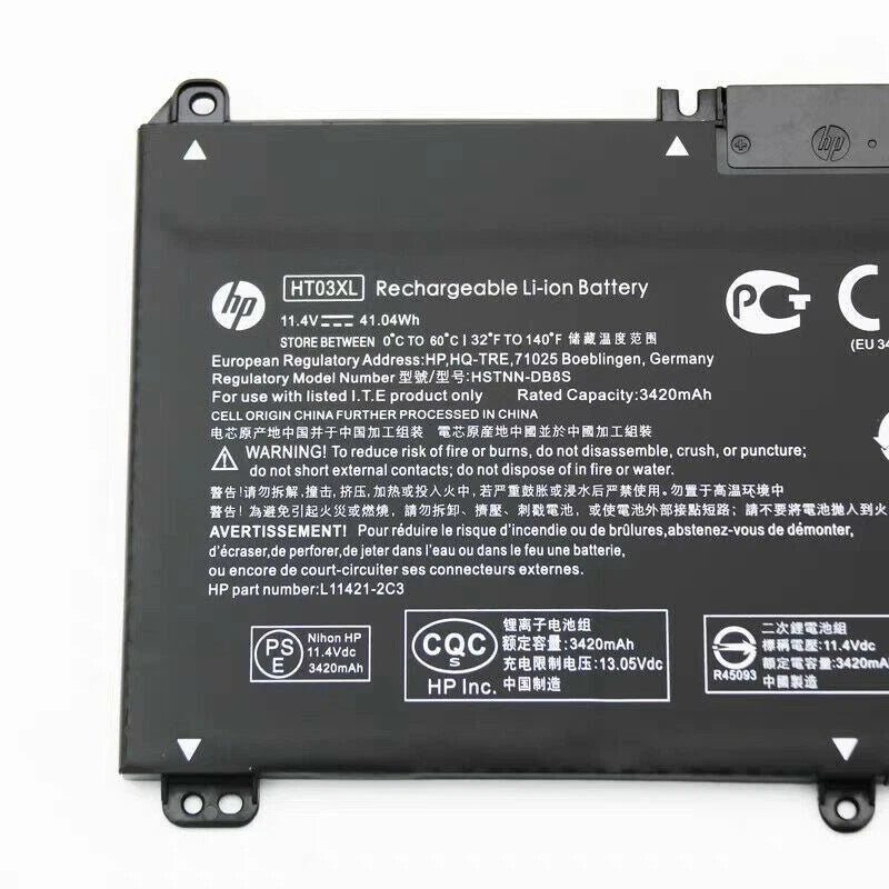 Genuine HT03XL Battery for HP Pavilion 15-CS 15-DA 15-DB L11421-2C2 L11119-855