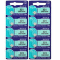 10 NEW SONY 321 SR616SW SR616W WATCH BATTERY
