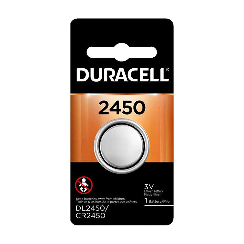 Duracell 2450 DL2450 CR2450 3V Coin Cell Lithium Button Battery