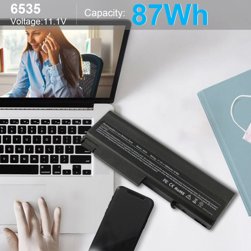 Battery 6730B For HP 6930P 8440P 8440W 6530B 6535B 6735B 58640-542 7800mAH 9Cell
