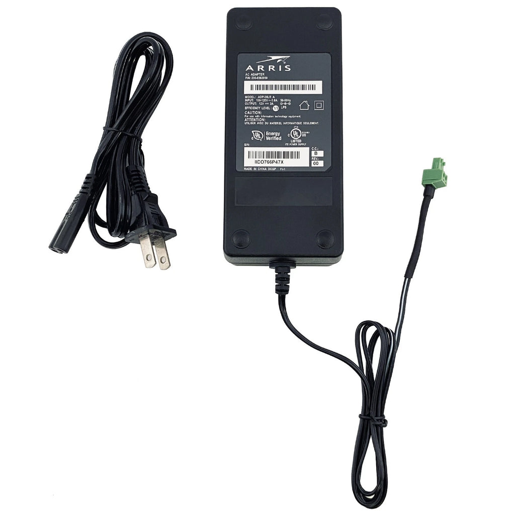 NEW Genuine Arris APD-36LR 236-0362050 AC Adapter 12V 3A - 2 Pin Terminal Block