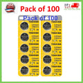 100 x New Original Toshiba CR2016 CR 2016 3V LITHIUM COIN BATTERY BR2016 DL2016
