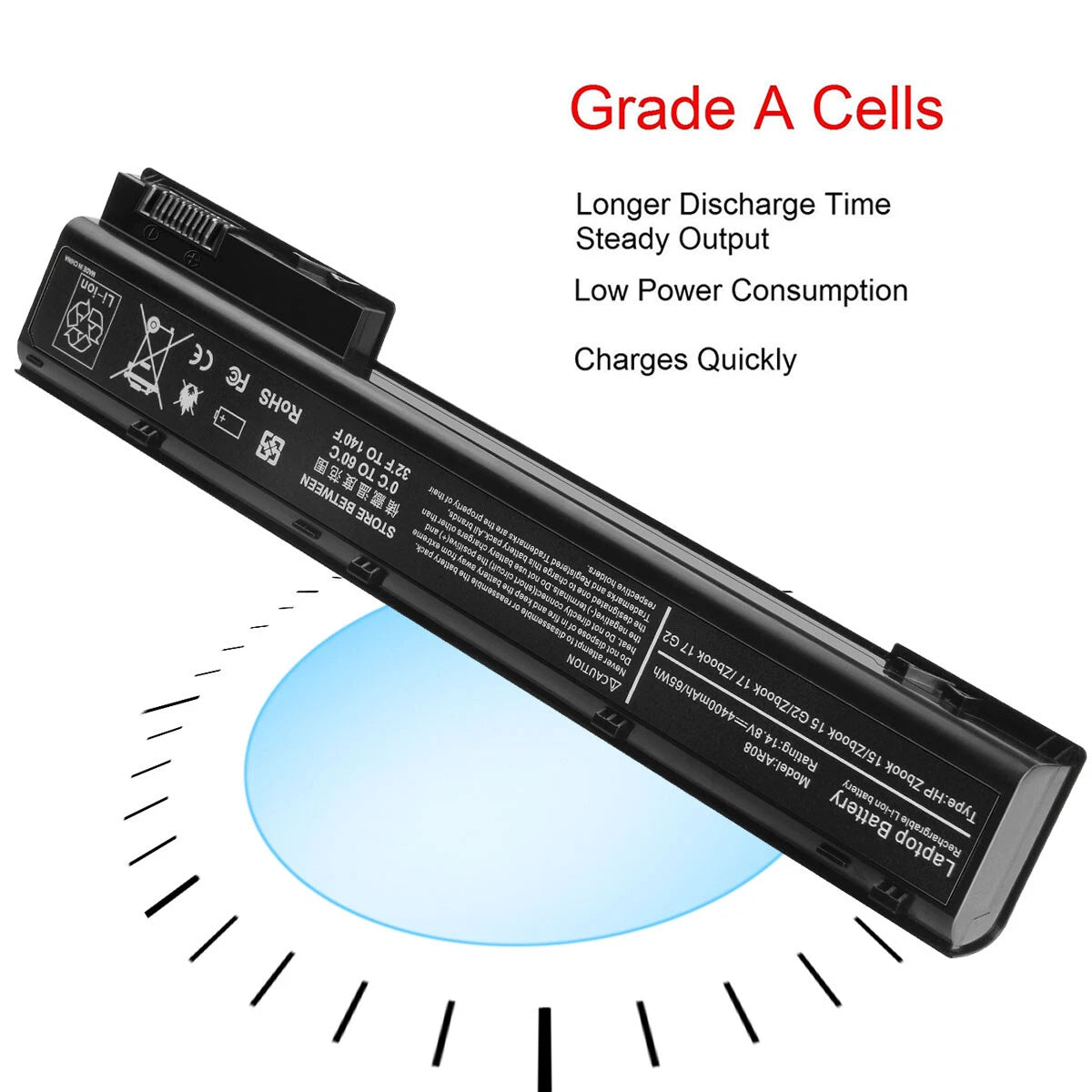 Battery For HP ZBook 15.6" 15 AR08 708456-001 707615-141 Laptop 8Cell 4400mAh PC