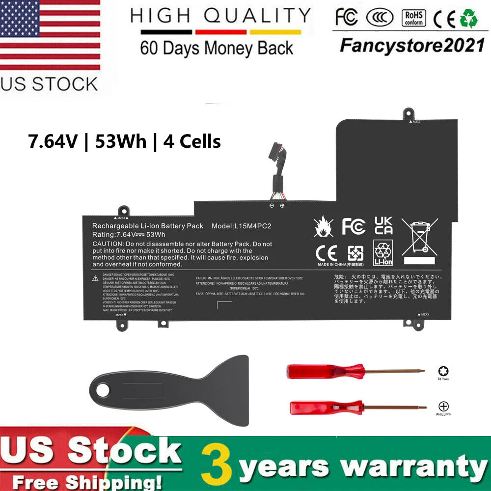 New Battery For Lenovo Yoga 710-15ISK 710-14IKB 710-15IKB L15M4PC2 L15L4PC2 US