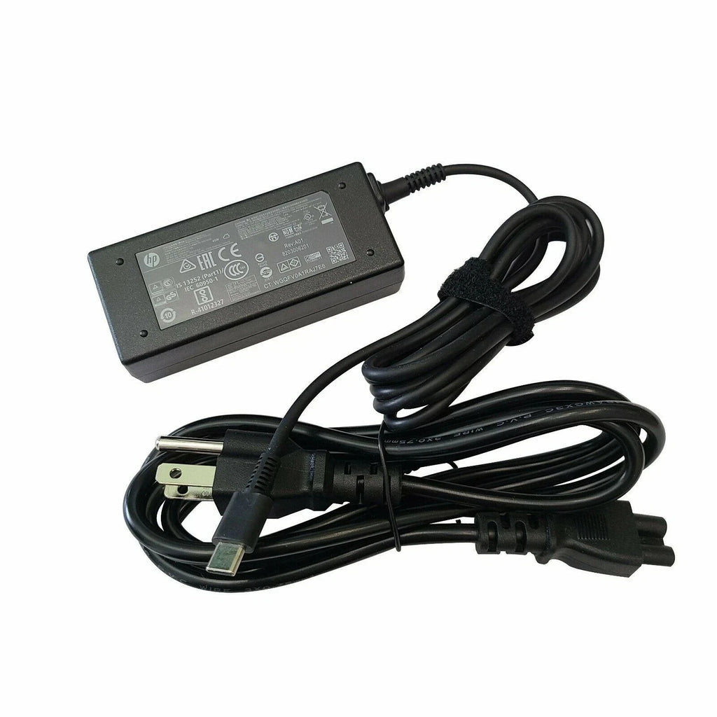 Genuine OEM HP USB-C 15V 3A 45W Genuine Original AC Power Adapter Charger NEW