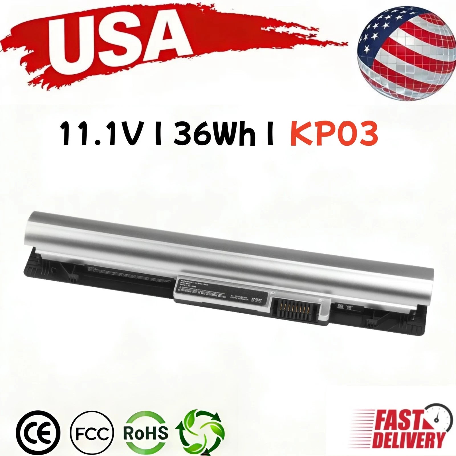 KP03 Battery for HP Pavilion TouchSmart 11 210 G1 215 G1 729892-001 HSTNN-DB5P