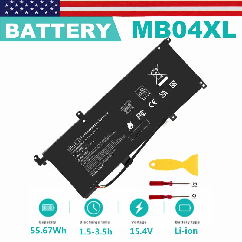 MB04XL Battery For HP Envy X360 M6 Series M6-AQ105DX M6-AQ003DX M6-AR004DX MB04