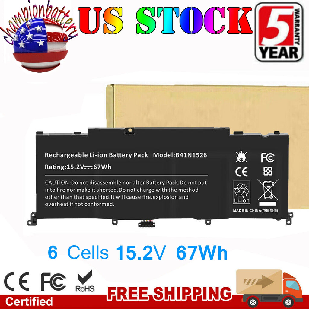 B41N1526 Battery for Asus ROG S5 Strix GL502 GL502V GL502VT S5VT6700 67Wh