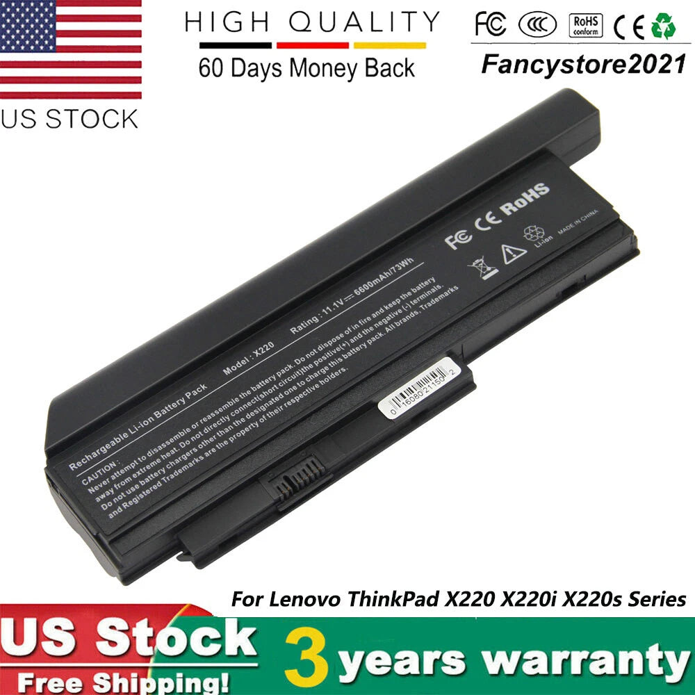 9Cell 44++ Battery For ThinkPad X220 X220i X220s 45N1029 0A36283 73Wh