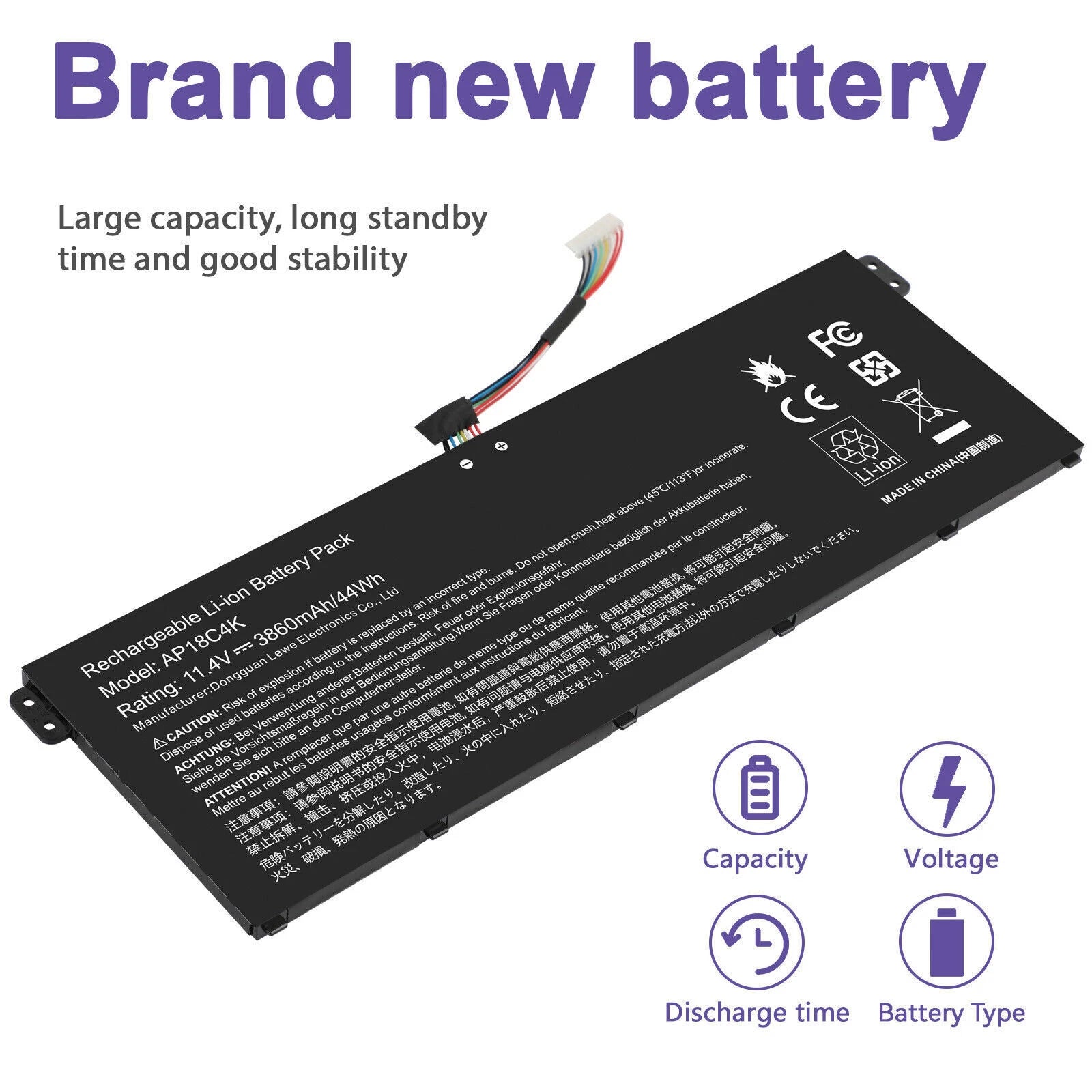 ?AP18C4K Battery for Acer Aspire 5 A515-43 A515-43G A515-44 A515-44G SP314-54N