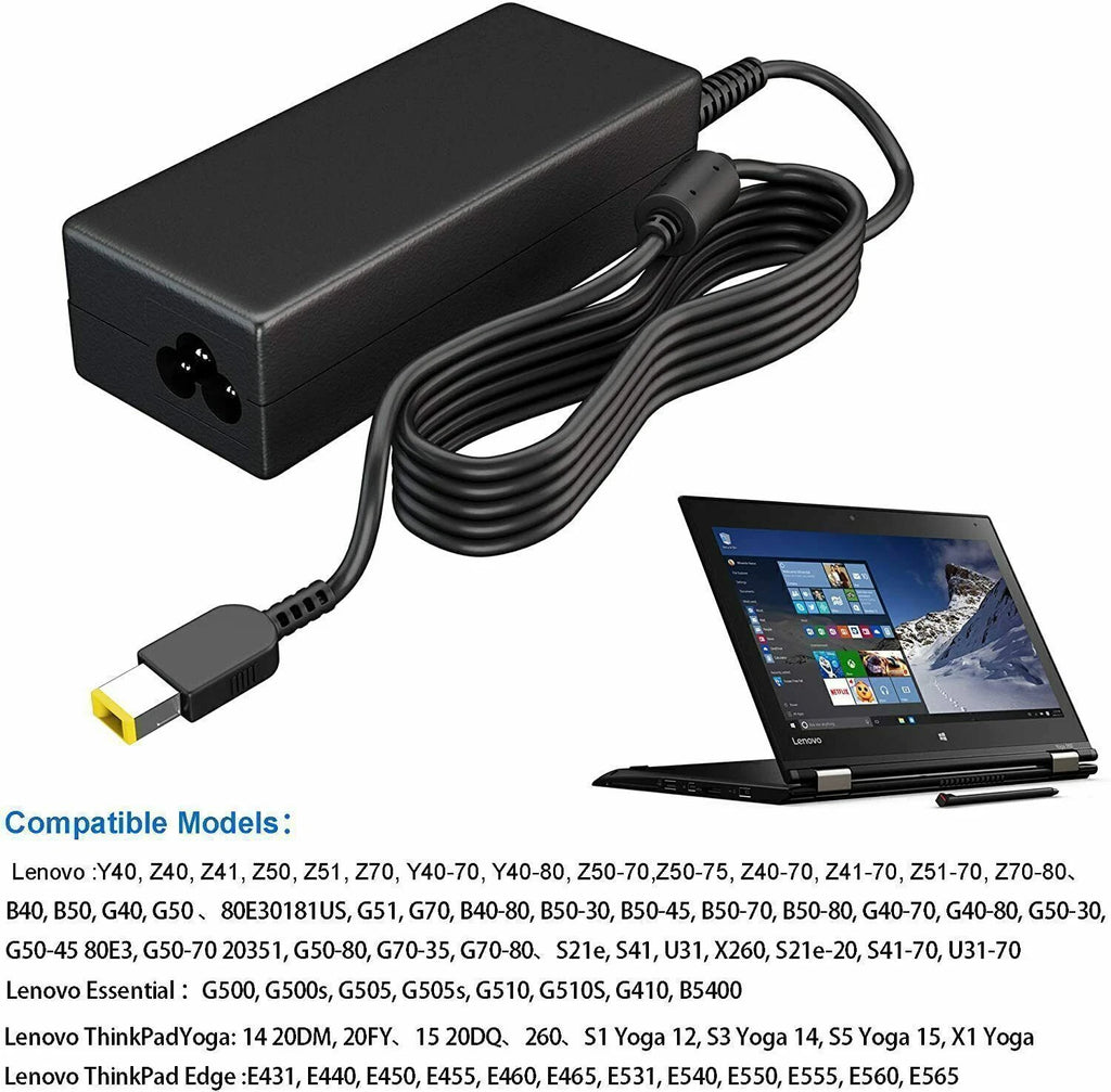 65W AC Adapter Charger For Lenovo ThinkCentre M73 M93p; Tiny-in-One 23 Desktop