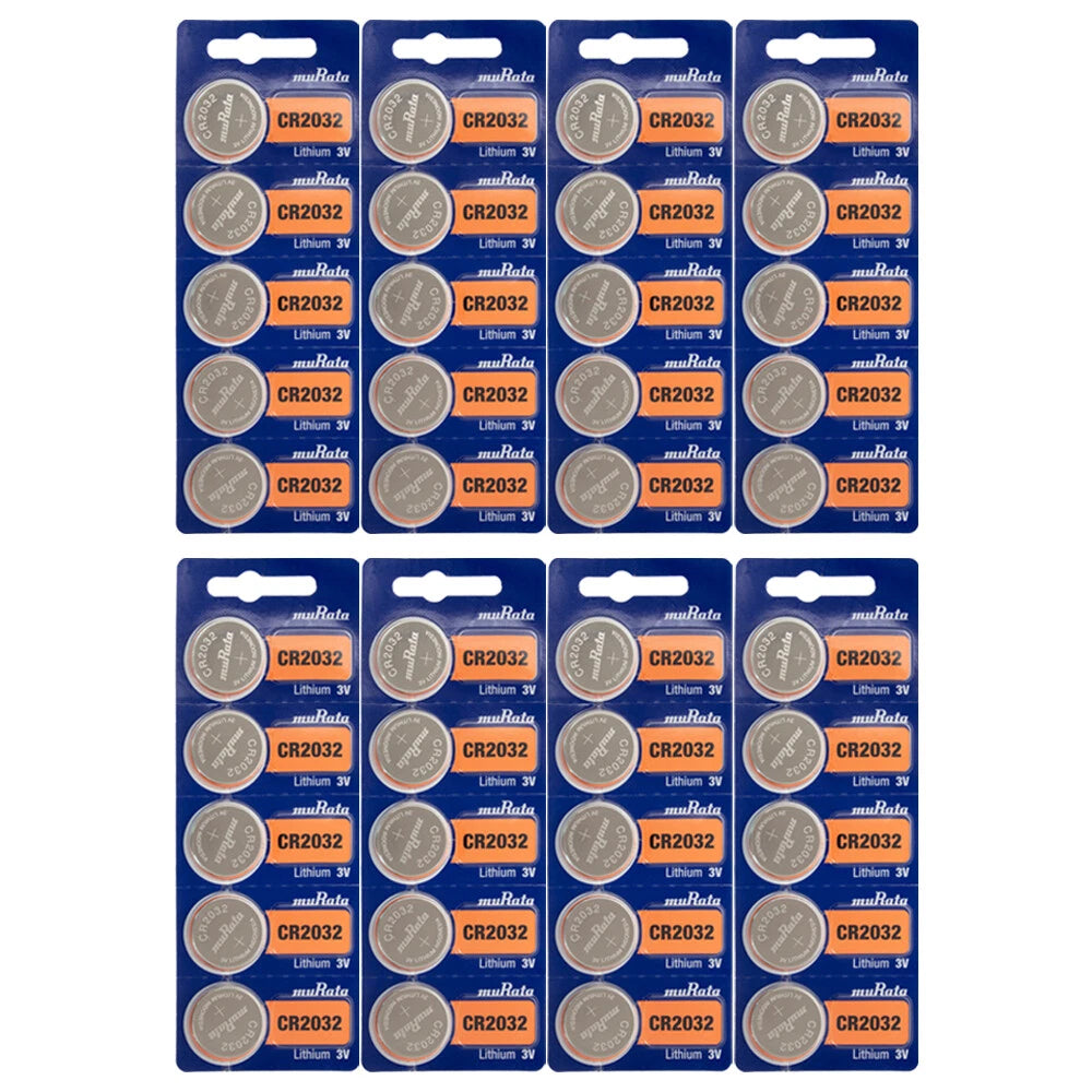 MURATA CR2025 3V Lithium Battery (40-Pack)