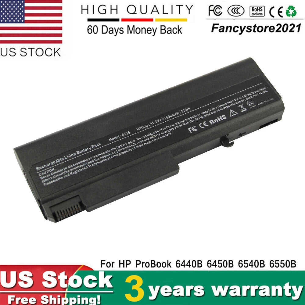 9 Cell Battery For HP ProBook 6440B 6450B 6540B 6545B 6550B 58640-542 482962-001