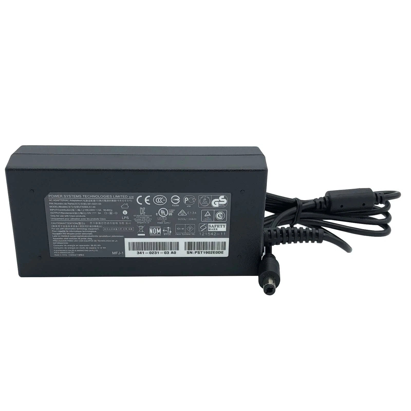 NEW Genuine Flextronics AC Adapter for Cisco 861 880 881 886 887 888 890 Routers