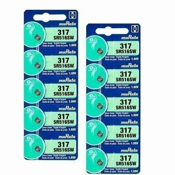1 Sony 317 SR516SW SP317 V317 D317 616 Silver Oxide Watch Battery Made in Japan