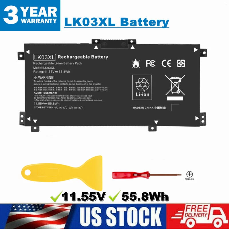 ?LK03XL Battery for HP Envy X360 15-BP 15-BQ 15-CN 15-CP 15-CR 17-AE 916814-855