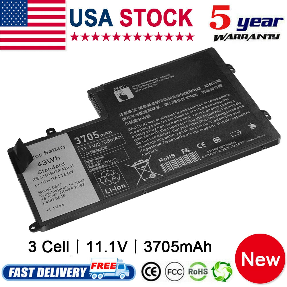 43Wh Battery for Dell Inspiron 15-5547 14-5548 TRHFF P39F P49G 5545 Notebook