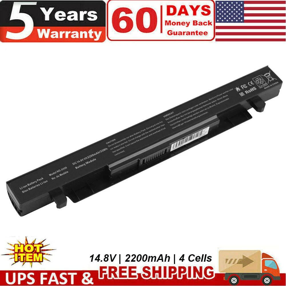 For Asus A41-X550A Laptop Battery X550 X550C X550CA X550CC X550B X550VC X550D
