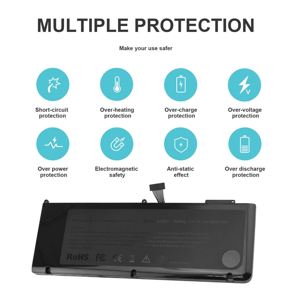 A1321 Laptop Battery for Apple Macbook Pro 15" A1286 MC118LL/A Mid 2009 2010