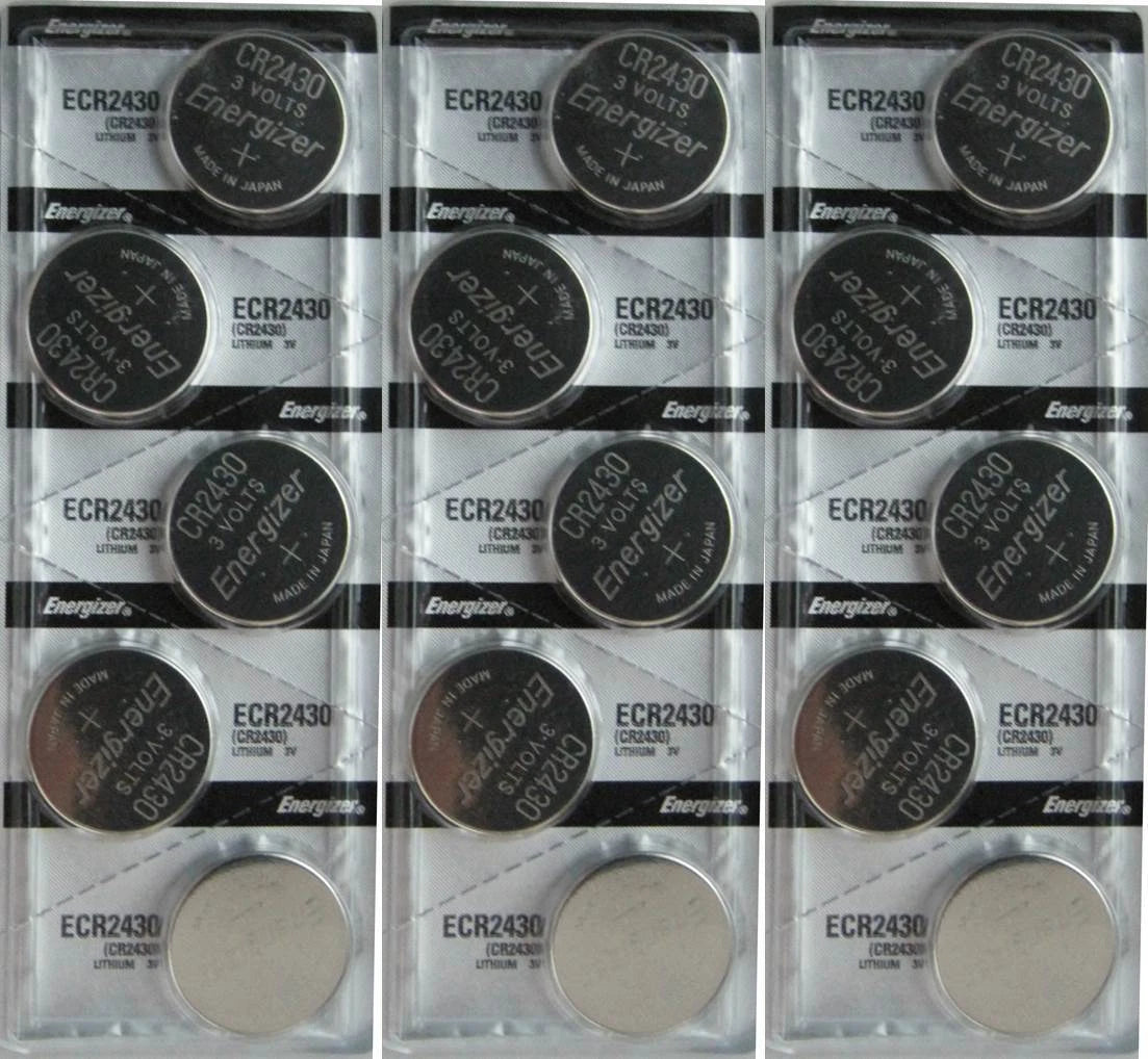 Energizer CR2430 2430 Lithium 3-Volt Coin Cell Batteries 15 Pk