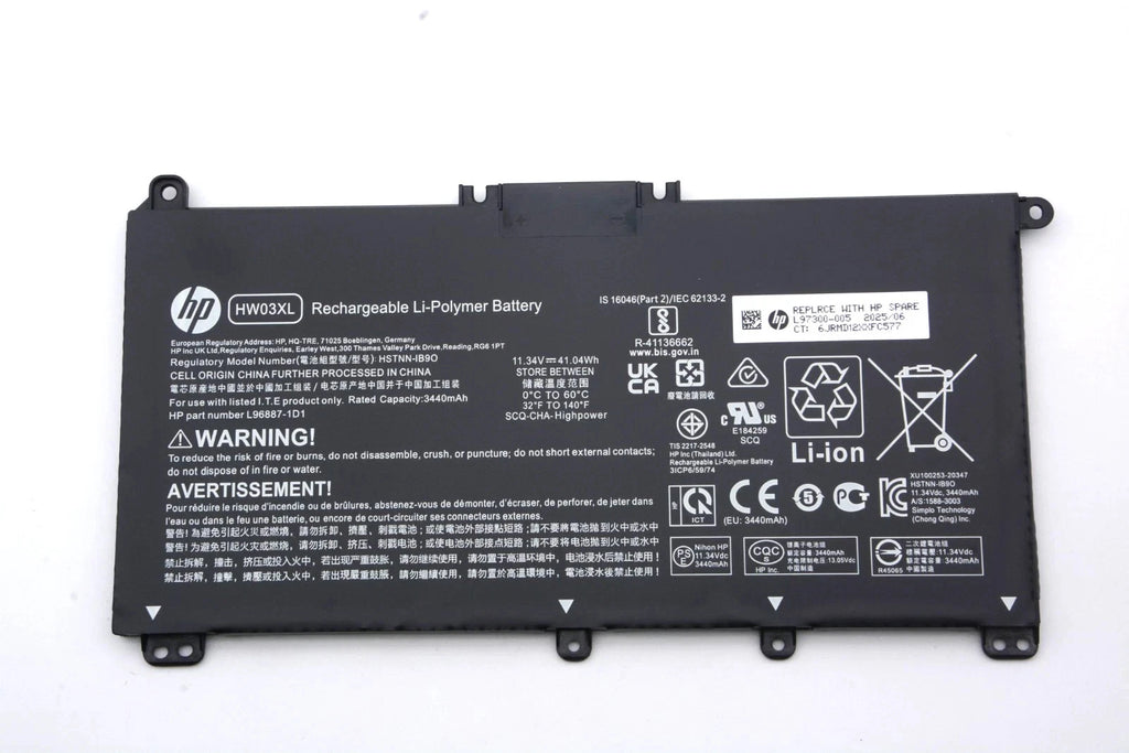 Genuine HW03XL Battery For HP Pavilion 15-EG 15-EH 17-CN 17-CP L97300-005 HWO3XL