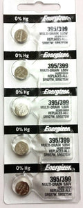 Energizer 395 399 (SR927SW) Silver Oxide Watch Battery (1 pack of 5)